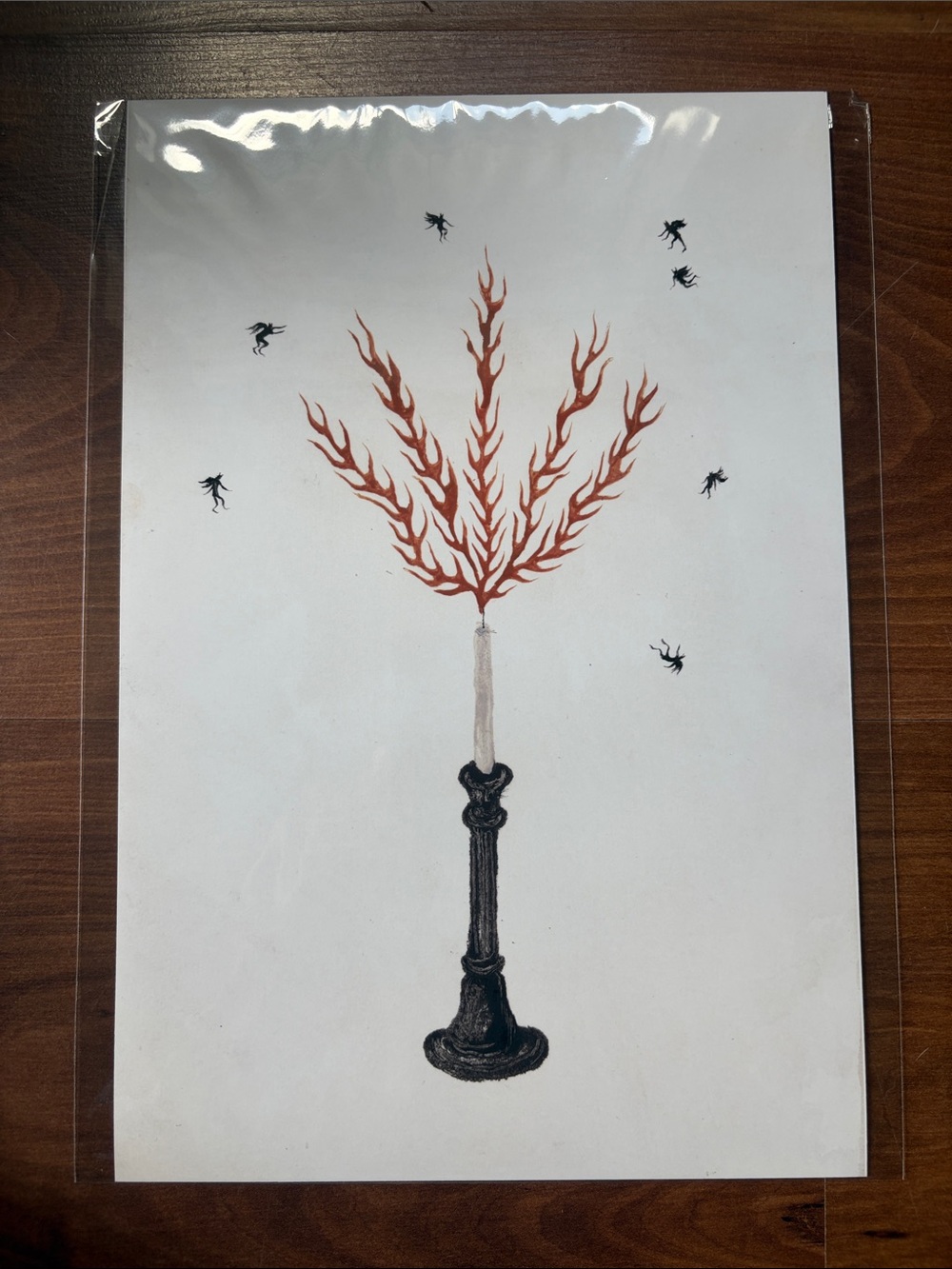 Wall Art Print - candle stick design